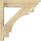 Ekena Millwork Merced Rough Sawn Traditional Outlooker, Douglas Fir, 6"W x 24"D x 24"H OUT06X24X24MRC01RDF - alternate 3